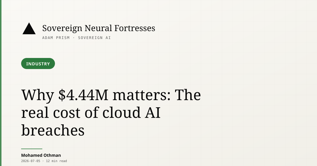 Chart: bar chart of breach cost across industries, AI at the top