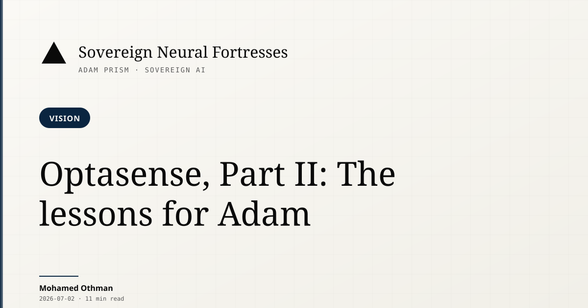 Diagram: 4 principles as pillars supporting every decision in Adam